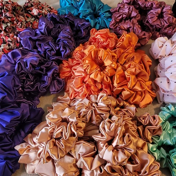 Hand Crafted Accessories Pcs Satin Scrunchies Bulk Poshmark